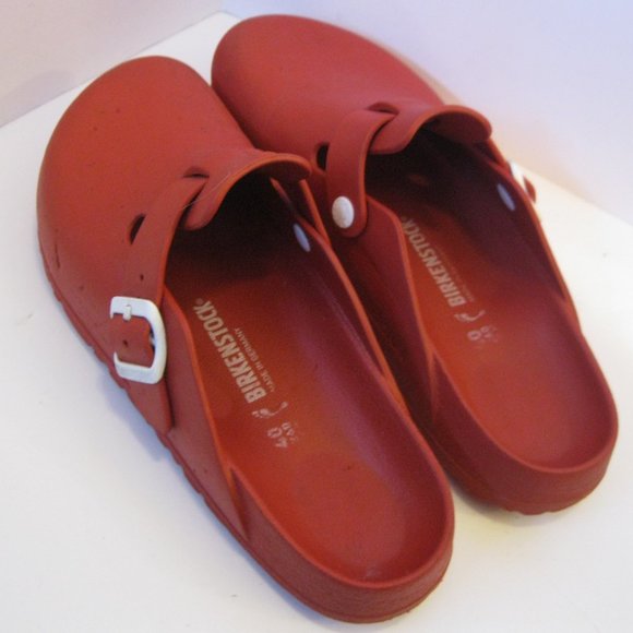 Birkenstock Shoes - Birkenstock Boston Clog in Eva - Red - 40